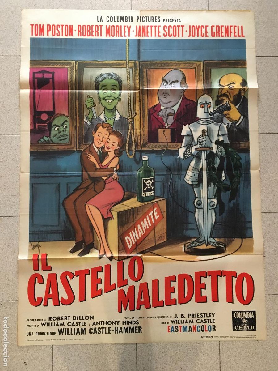 Cine: ICJ 035 THE OLD DARK HOUSE HAMMER WILLIAM CASTLE POSTER ORIGINAL ITALIANO 100X140