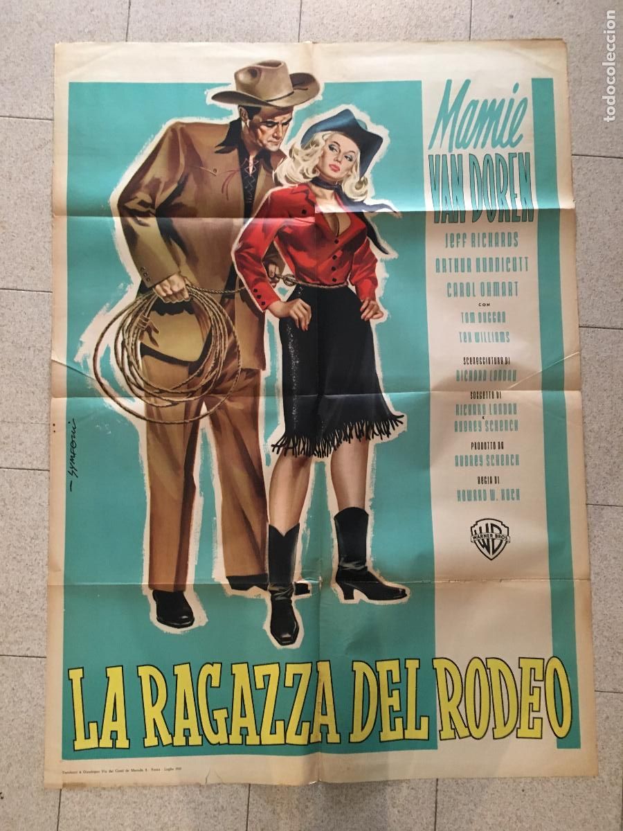 Cinema: ICJ 036 BORN RECKLESS MAMIE VAN DOREN POSTER ORIGINAL ITALIANO 100X140