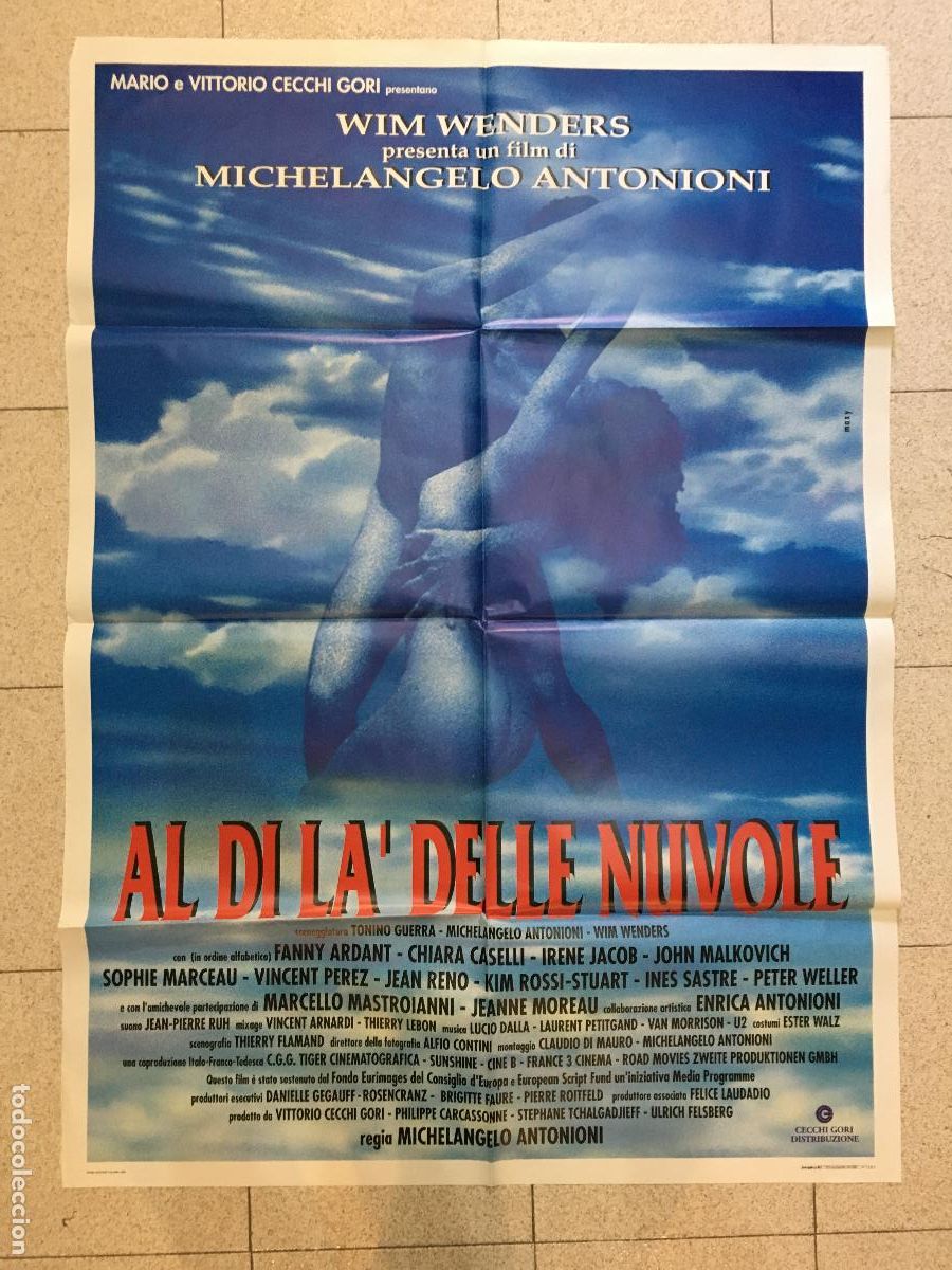 Cin&eacute;ma: ICJ 059 MAS ALLA DE LAS NUBES ANTONIONI WIM WENDERS POSTER ORIGINAL ITALIANO 100X140