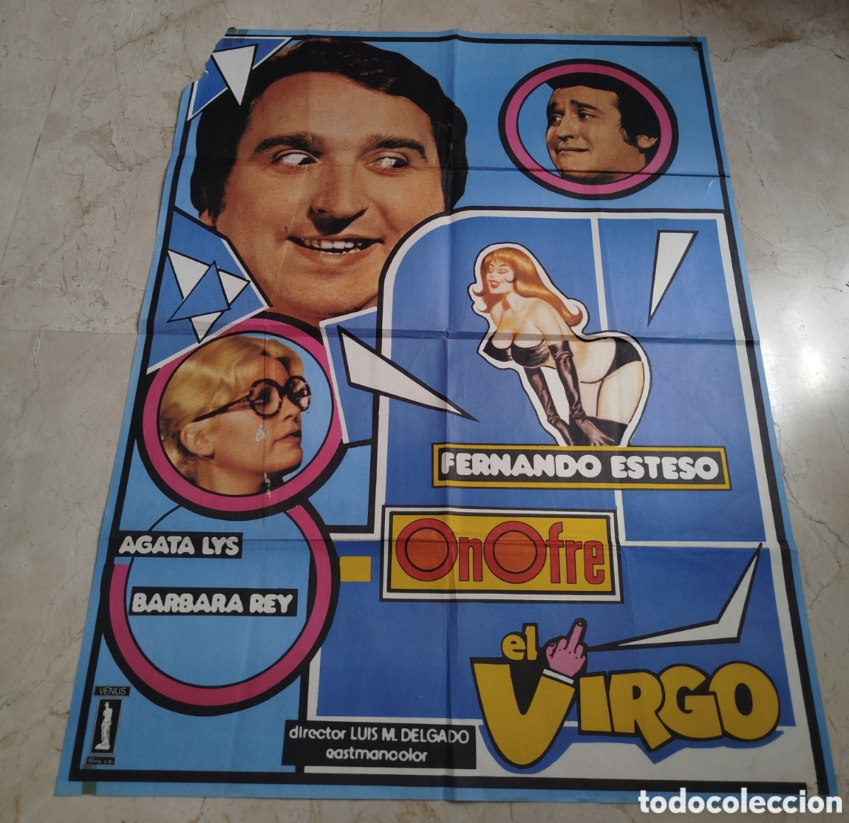 Cinema: Onofre. El virgo. Fernando Esteso..cartel gran formato