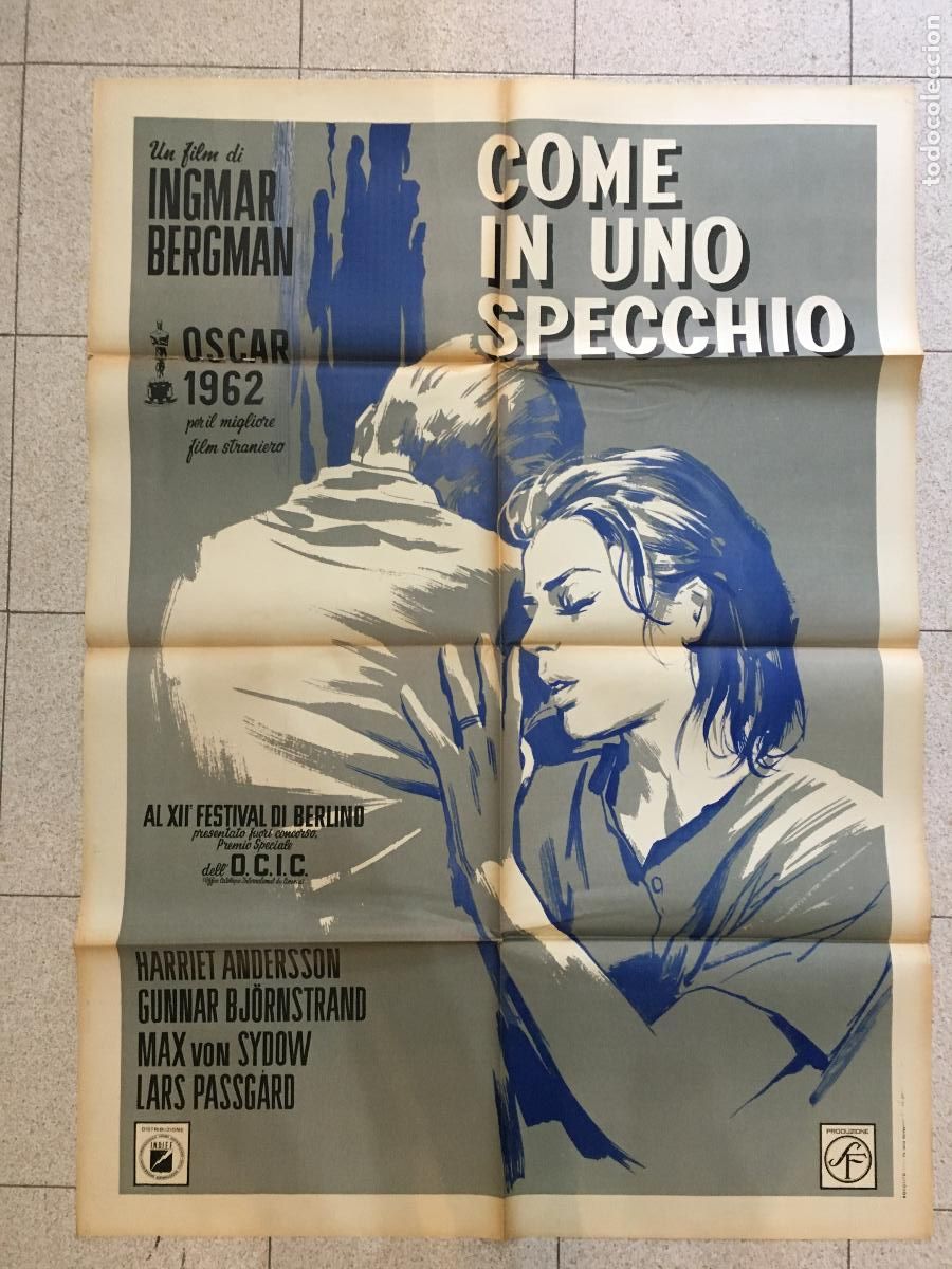 Cine: ICJ 077 COMO EN UN ESPEJO INGMAR BERGMAN POSTER ORIGINAL 100X140 ITALIANO