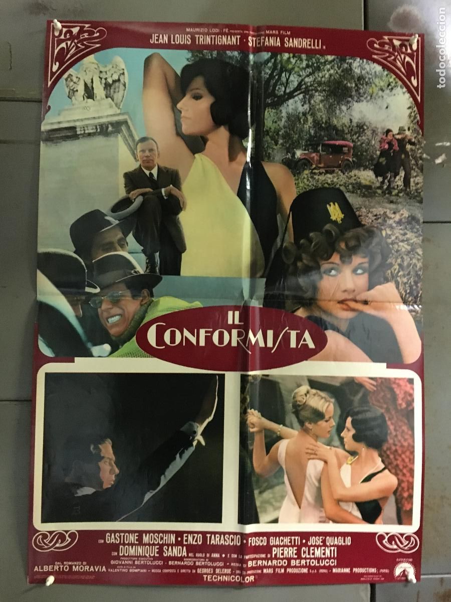 Cine: ICJ 100 EL CONFORMISTA BERNARDO BERTOLUCCI POSTER ORIGINAL ITALIANO 68X94