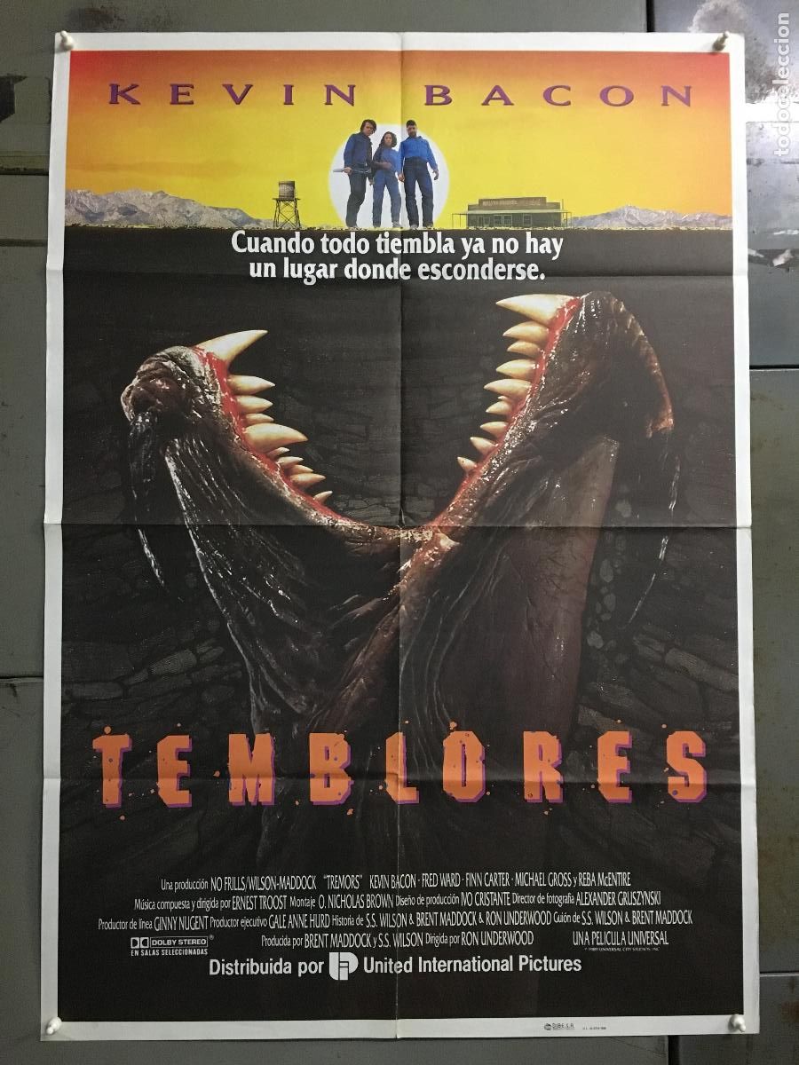 Cinema: AES71 TEMBLORES KEVIN BACON FRED WARD POSTER ORIGINAL 70X100 ESTRENO