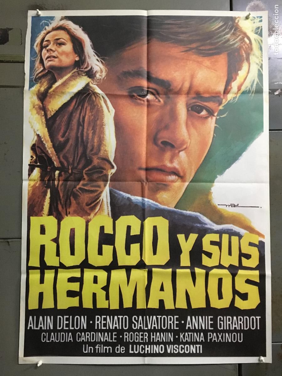 Cinema: AES89 ROCCO Y SUS HERMANOS LUCHINO VISCONTI ALAIN DELON MAC POSTER ORIGINAL ESPA&Ntilde;OL 70X100