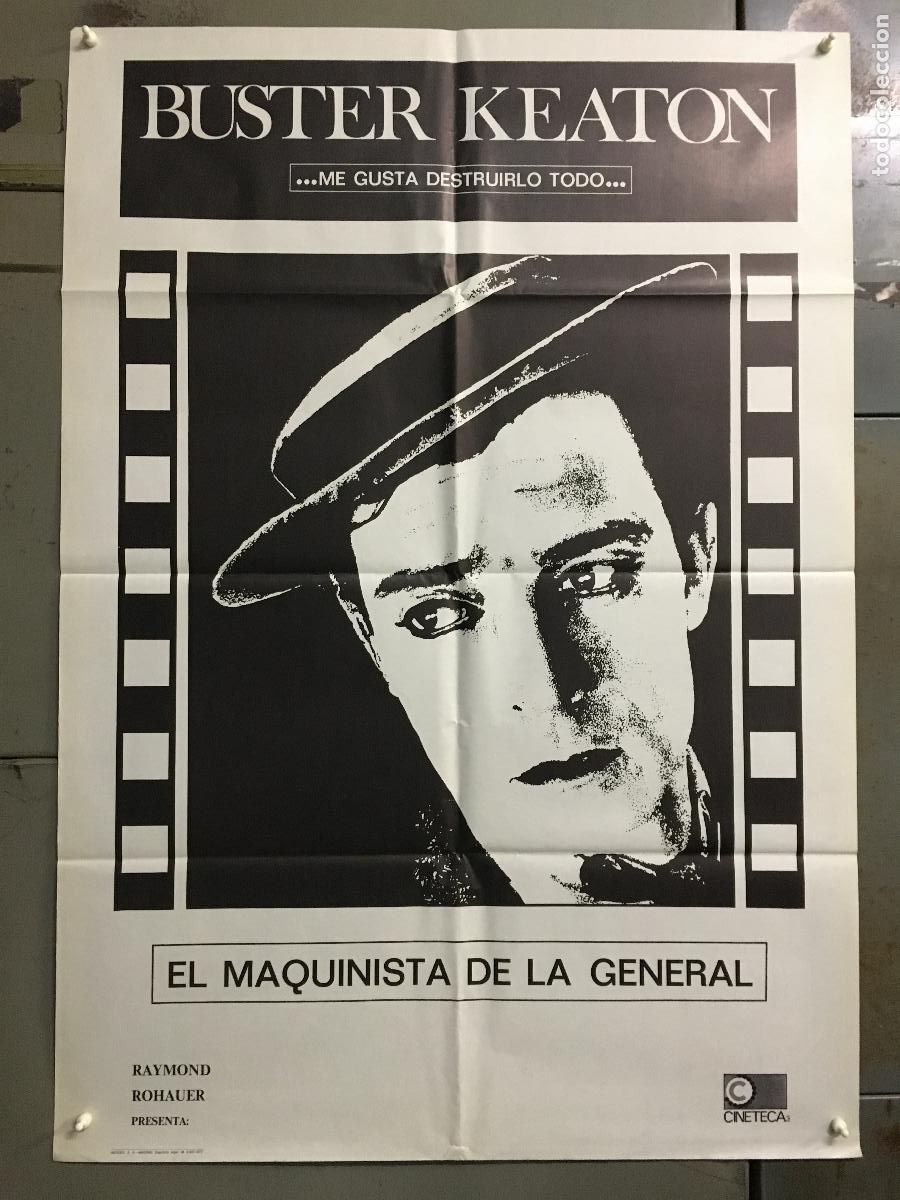 Cin&eacute;ma: AES90 EL MAQUINISTA DE LA GENERAL BUSTER KEATON POSTER ORIGINAL 70X100 ESPA&Ntilde;OL