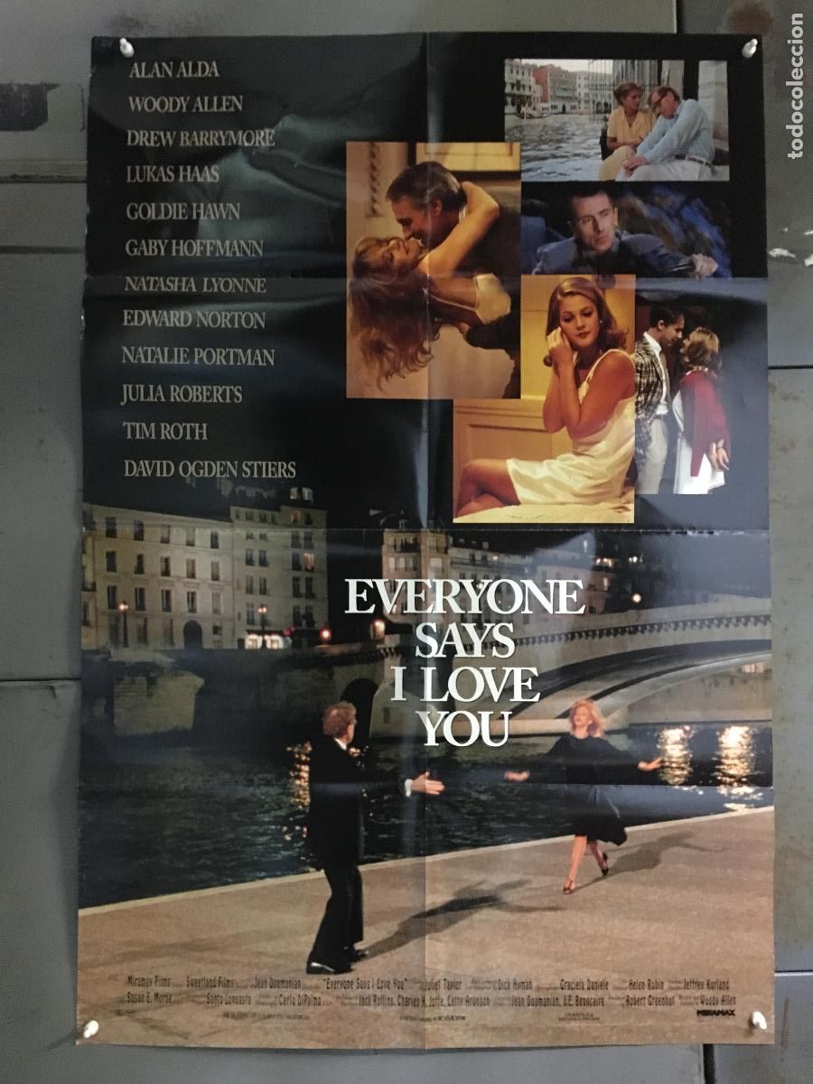 Cin&eacute;ma: AES93 TODOS DICEN I LOVE YOU WOODY ALLEN POSTER ORIGINAL USA 70X105