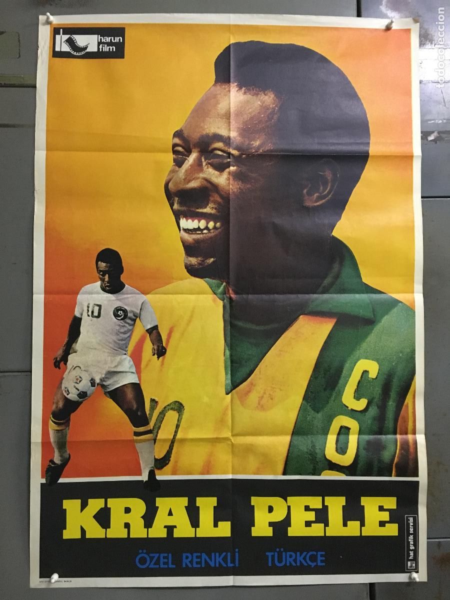 Cinema: AET57 EL REY PELE / O REI PELE FUTBOL POSTER ORIGINAL TURCO 70X100