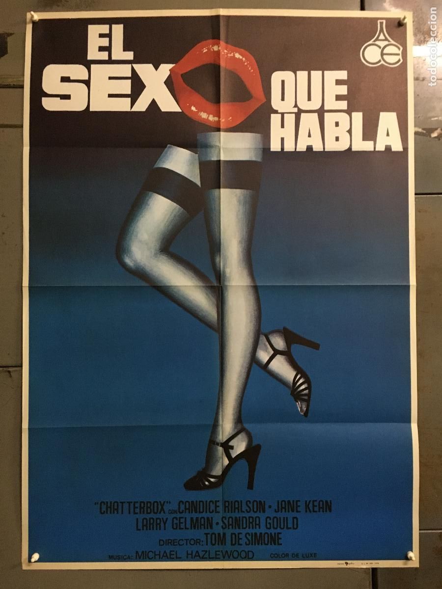 Cine: AEU36 EL SEXO QUE HABLA CANDICE RIALSON LARRY GELMAN POSTER ORIGINAL ESTRENO 70X100