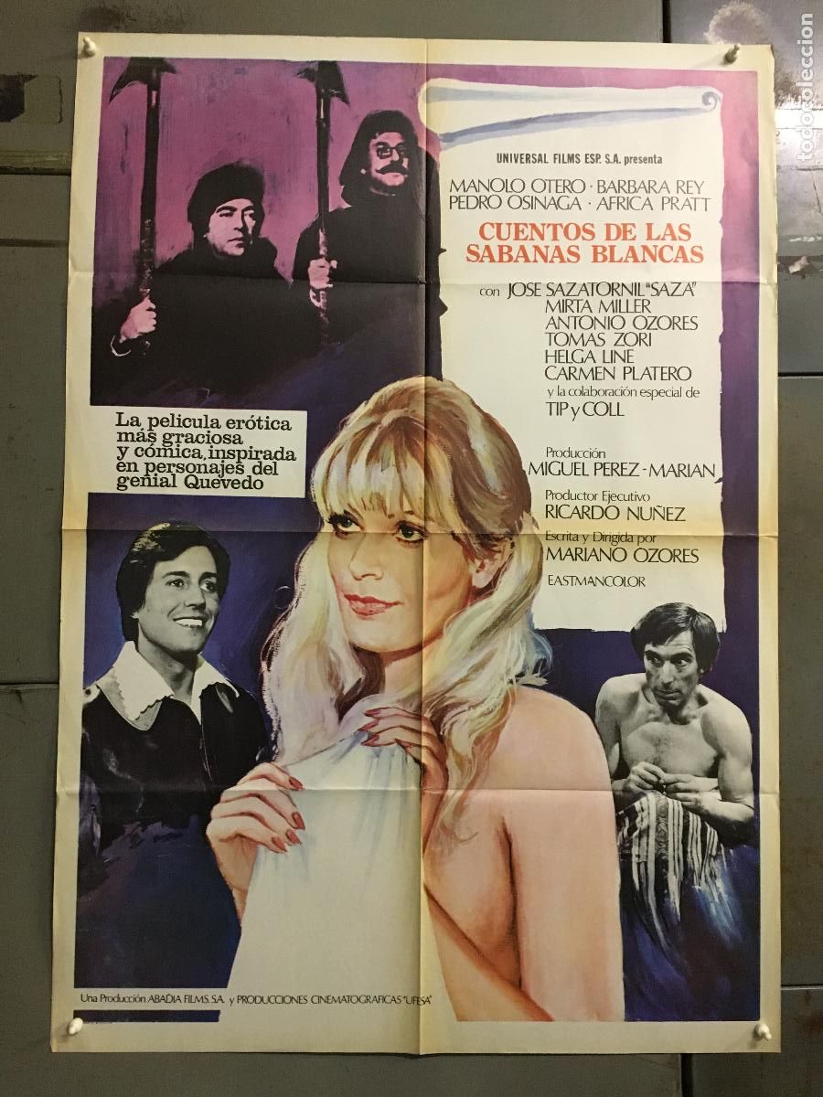 Cinema: AEU40 CUENTOS DE LAS SABANAS BLANCAS BARBARA REY AFRICA PRATT POSTER ORIGINAL 70X100 ESTRENO