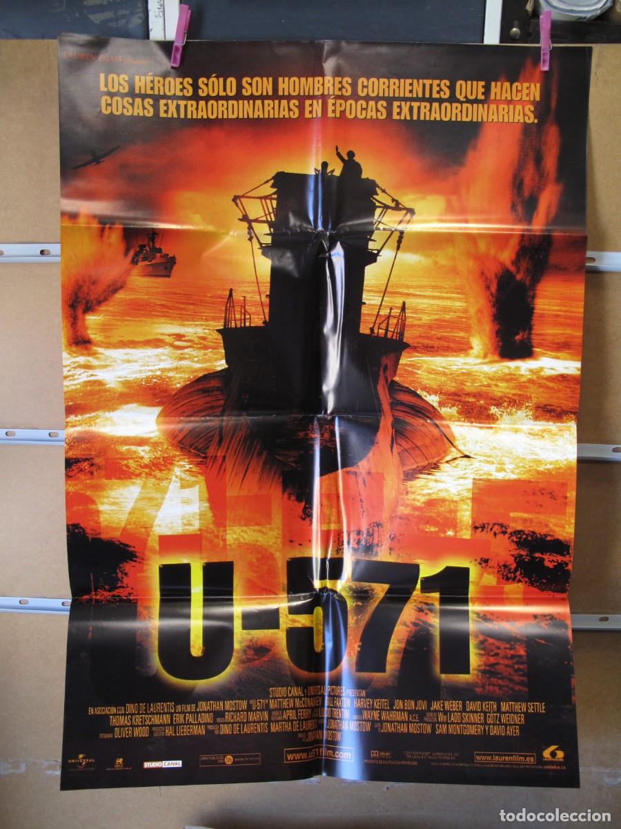 Cine: SX438 U 571 POSTER ORIGINAL - Foto 1