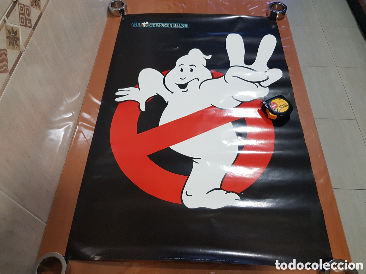 Cine: P&Oacute;STER GHOSTBUSTERS II CAZAFANTASMAS 2 A&Ntilde;O 1989 MEDIDAS 88 X 59 CMS APROX