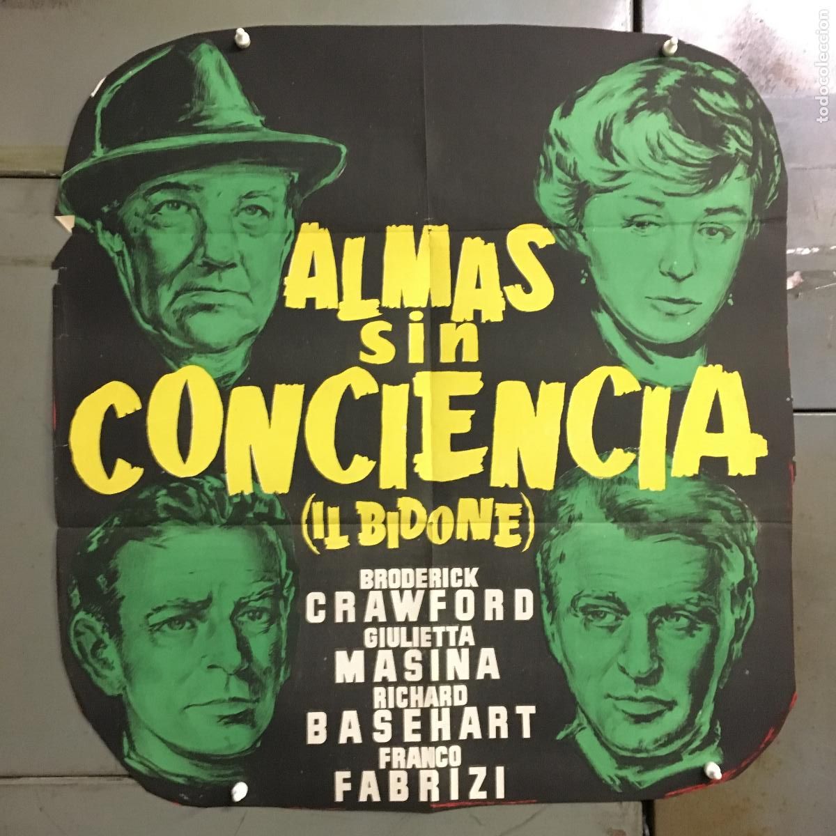 Cine: AEW12 ALMAS SIN CONCIENCIA FELLINI GIULIETTA MASINA POSTER ORIGINAL 70x100 ESTRENO LITOGRAFIA
