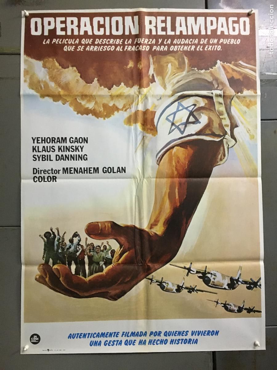 Cine: AEW57 OPERACION RELAMPAGO KLAUS KINSKI POSTER ORIGINAL 70X100 ESTRENO