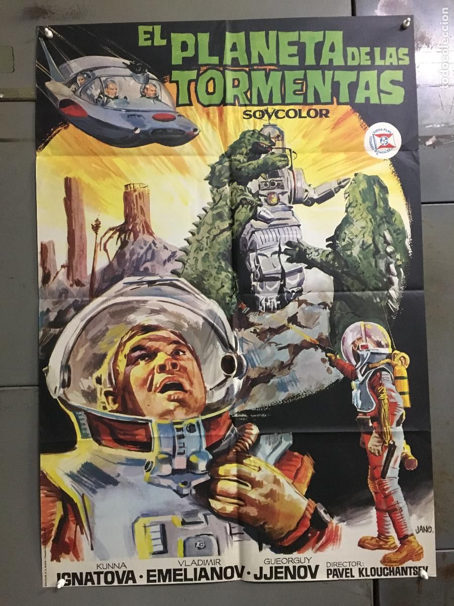 Cine: AEW60 EL PLANETA DE LAS TORMENTAS burg CINE RUSO SCI-FI POSTER ORIGINAL 70X100 ESTRENO