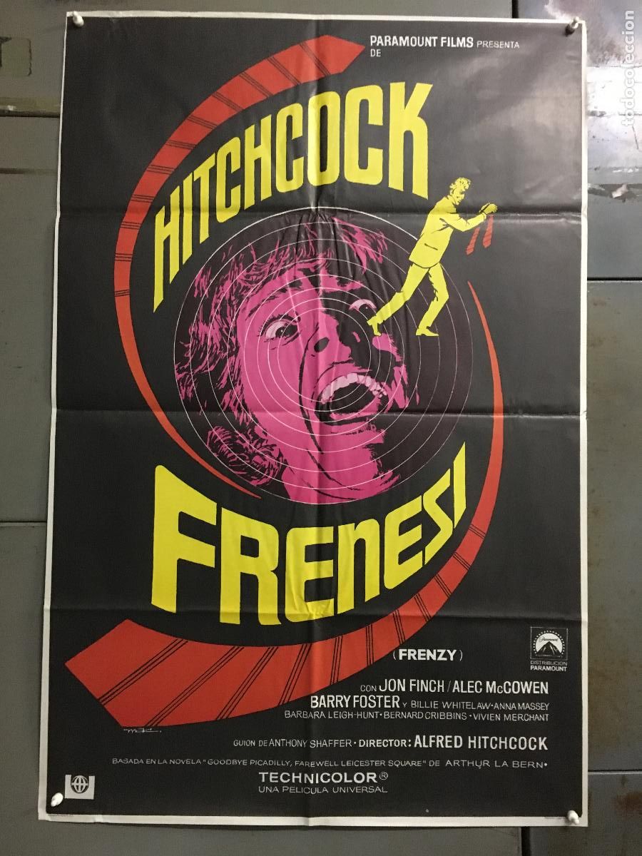 Cine: AEW62 FRENESI ALFRED HITCHCOCK MAC POSTER ORIGINAL 70X100 ESTRENO