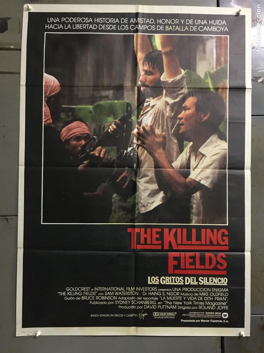 Cine: AEW63 LOS GRITOS DEL SILENCIO THE KILLING FIELDS ROLAND JOFFRE POSTER ORIGINAL 70X100 ESTRENO