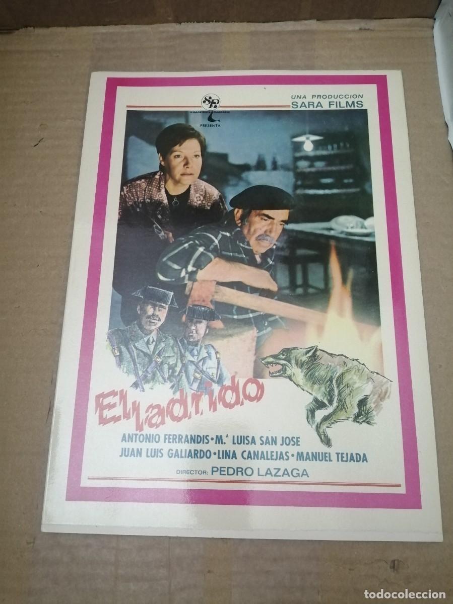 Cine: Afiche D&iacute;ptico Original de la pel&iacute;cula de 1977: EL LADRIDO (Pedro Lazaga)