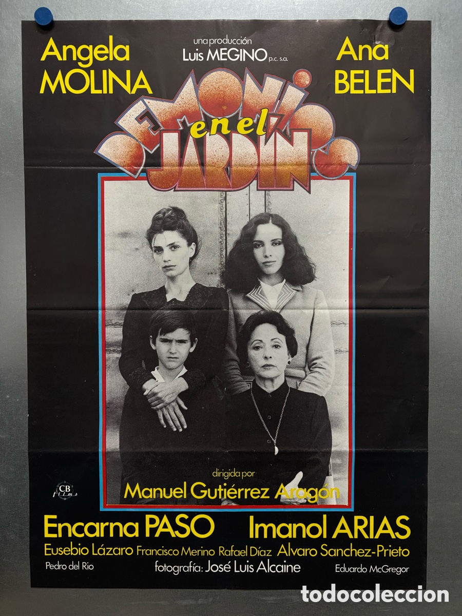 Cin&eacute;ma: POSTER - DEMONIOS EN EL JARDIN, ANA BELEN, ANGELA MOLINA, IMANOL ARIAS