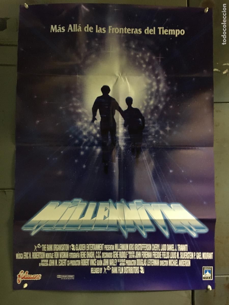 Cine: AEW84 MILLENNIUM CHERYL LADD KRIS KRISTOFFERSON POSTER ORIGINAL 70X100 ESTRENO h3