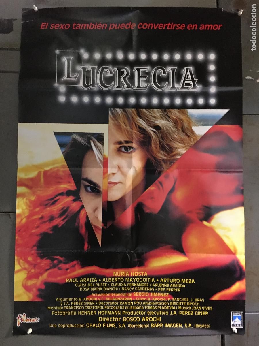 Cine: AEW88 LUCRECIA NURIA HOSTA POSTER ORIGINAL 70X100 ESTRENO h1