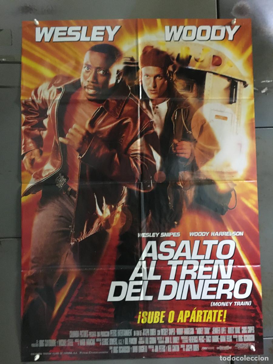 Cine: ODC B858 ASALTO AL TREN DEL DINERO WOODY HARRELSON WESLEY SNIPES POSTER ORIGINAL 70X100 ESTRENO