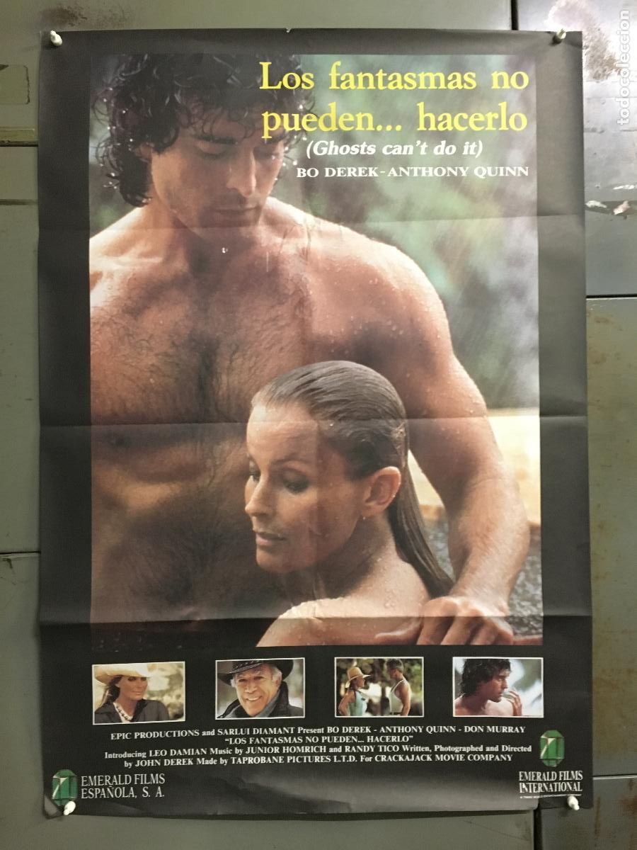 Cin&eacute;ma: AEW93 LOS FANTASMAS NO PUEDEN HACERLO BO DEREK JOHN POSTER ORIGINAL 70X100 ESTRENO h6