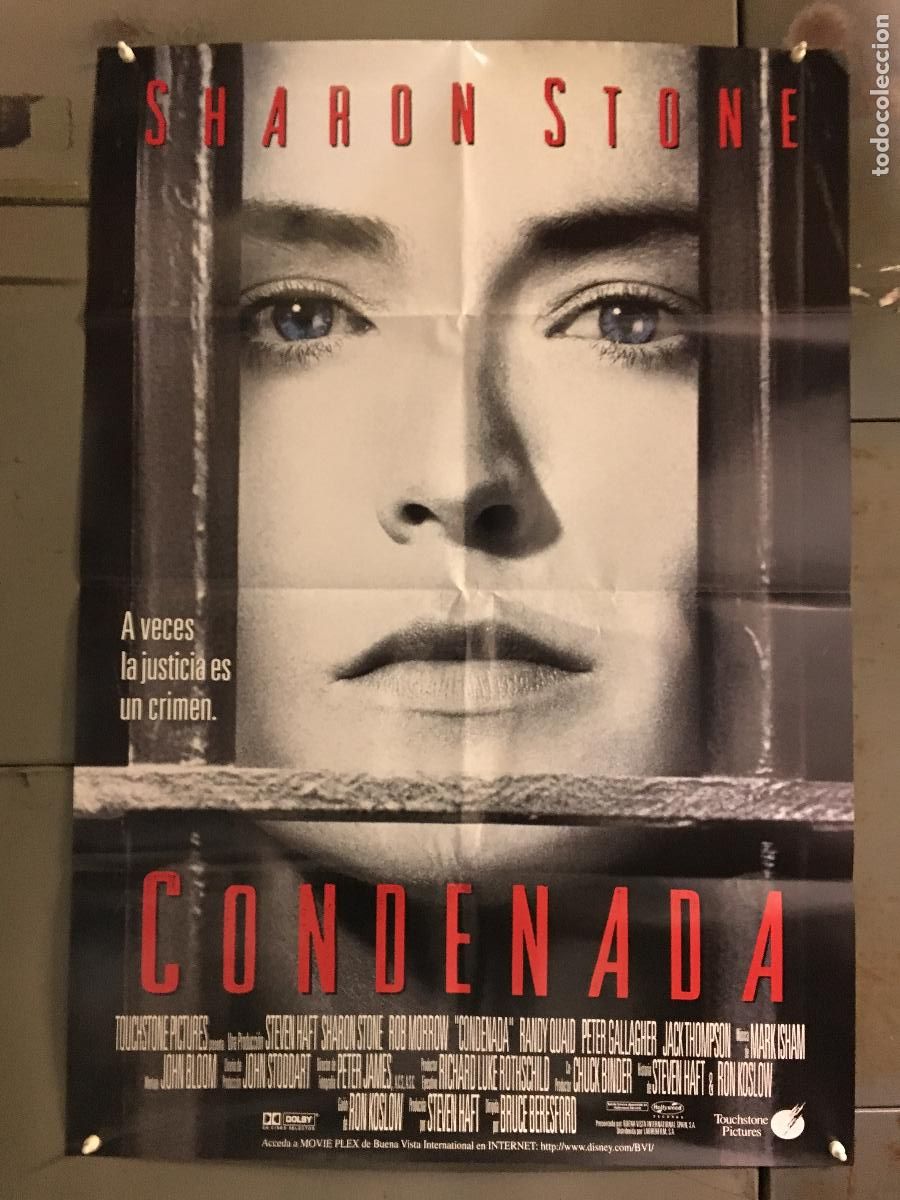 Cine: AEX05 CONDENADA SHARON STONE POSTER ORIGINAL 70X100 ESTRENO h2