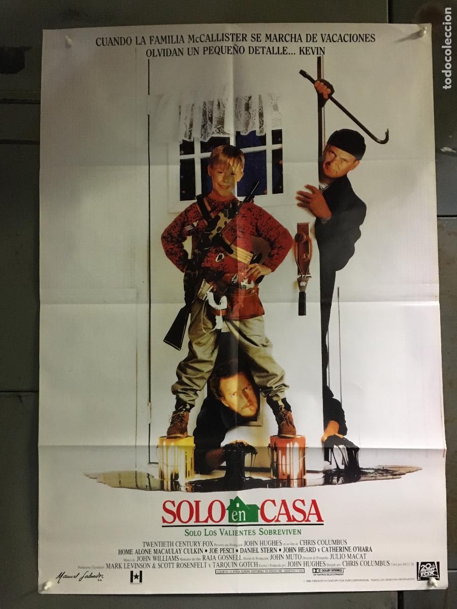 Cine: AEX03 SOLO EN CASA MACAULAY CULKIN POSTER ORIGINAL ESTRENO 70X100 h4