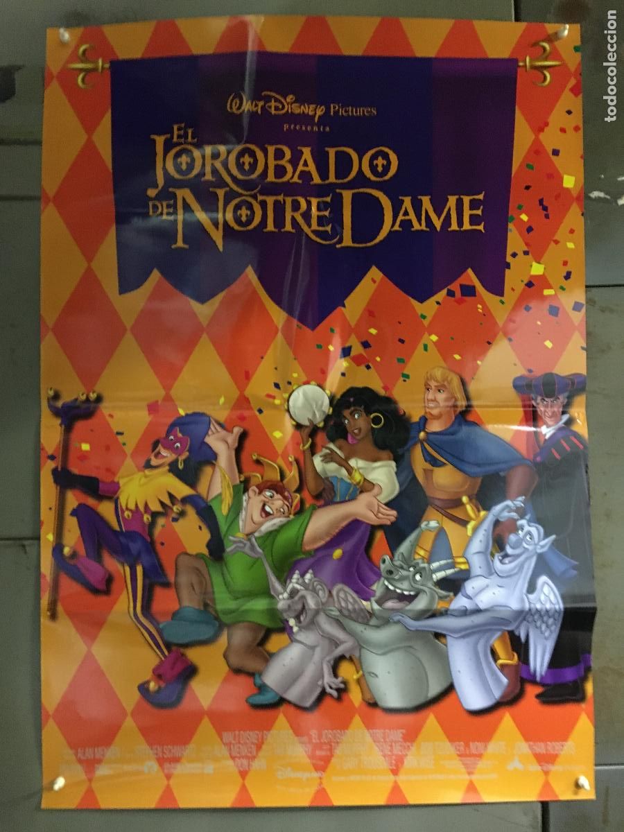 Kino: AEX11 EL JOROBADO DE NOTRE DAME WALT DISNEY POSTER ORIGINAL ESTRENO 70X100 h5