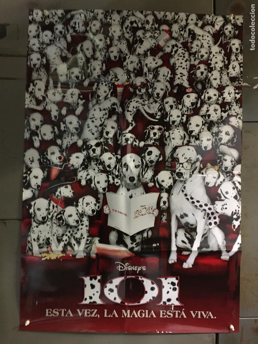 Kino: AEX15 101 DALMATAS GLENN CLOSE WALT DISNEY POSTER ORIGINAL preESTRENO 70X100 h3