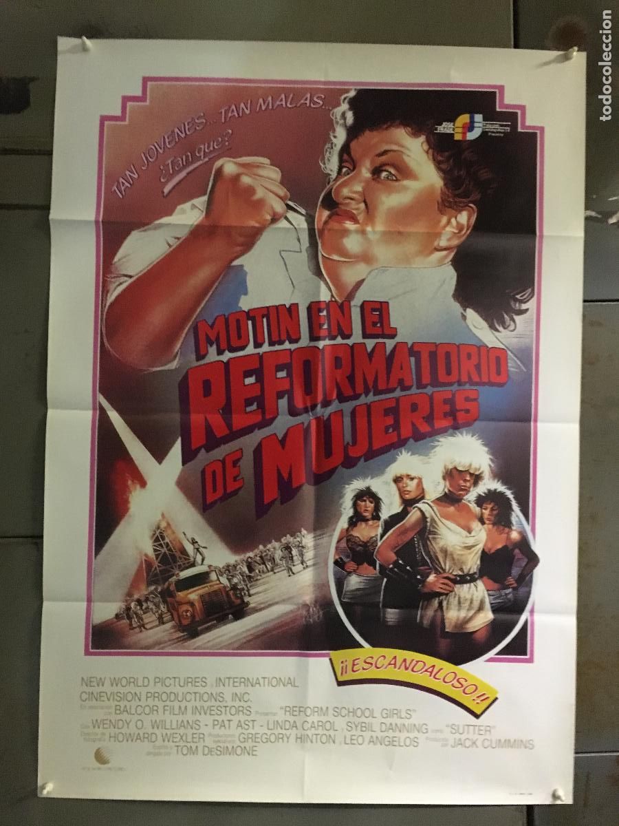 Cine: AEX23 MOTIN EN EL REFORMATORIO DE MUJERES SYBIL DANNING POSTER ORIGINAL 70X100 ESTRENO h2