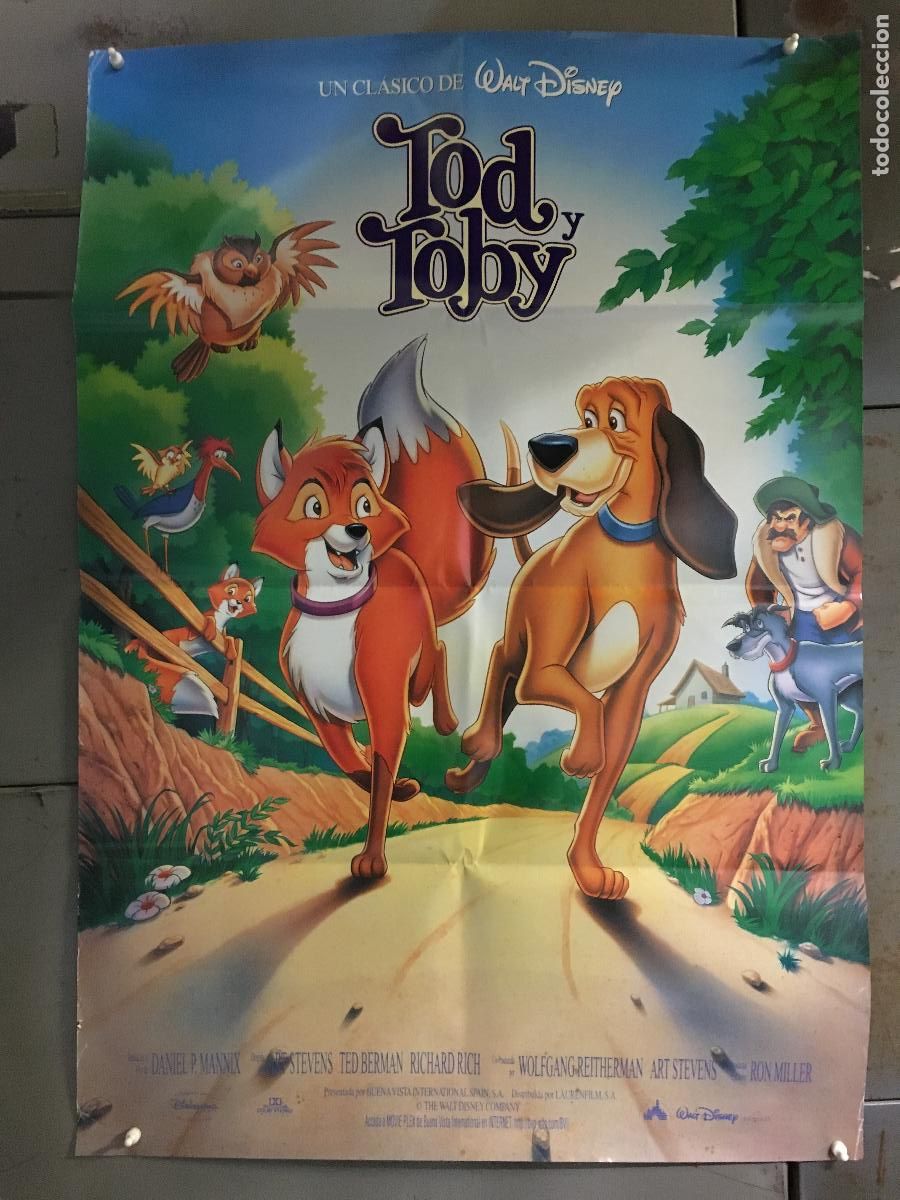 Cinema: AEX33 TOD Y TOBY WALT DISNEY POSTER ORIGINAL 70X100 ESPA&Ntilde;OL h2