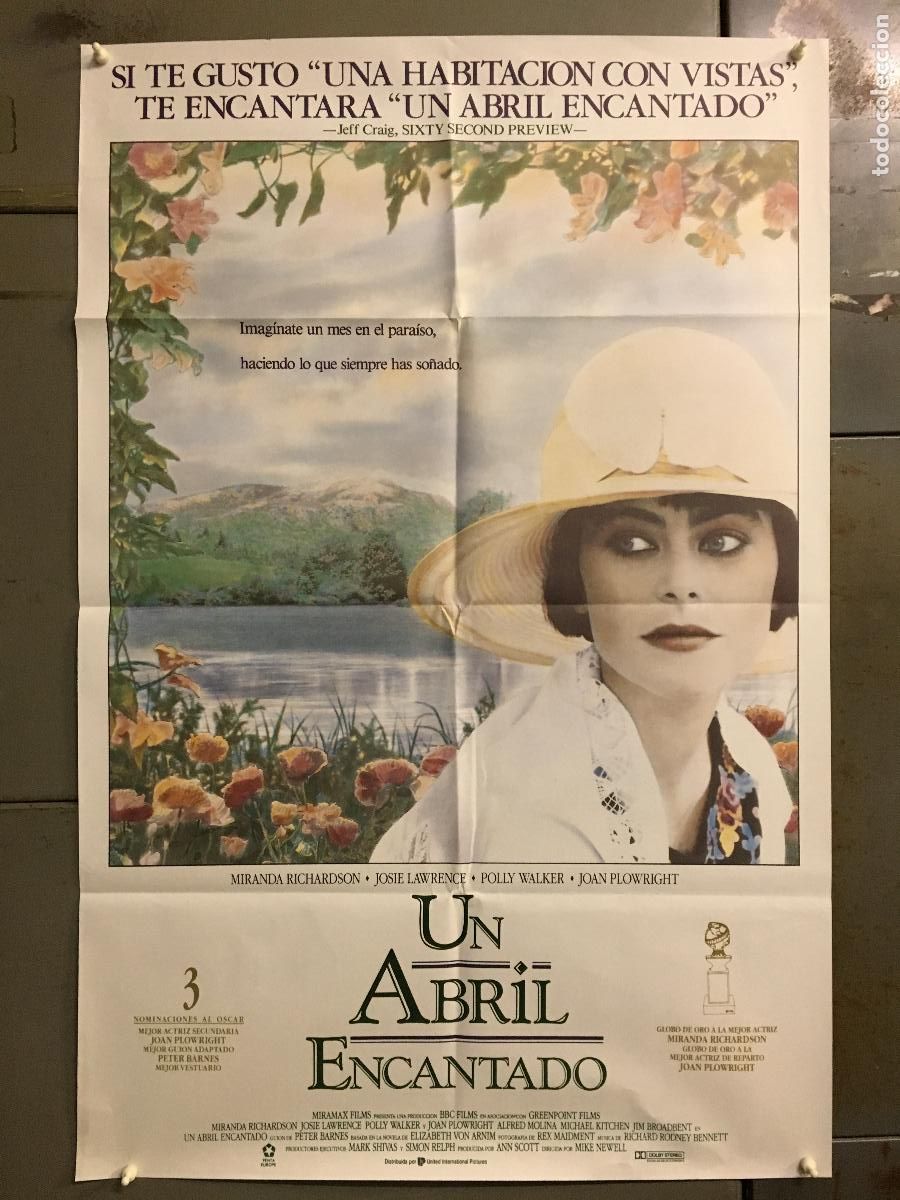 Cinema: AEX28 UN ABRIL ENCANTADO MIRANDA RICHARDSON POSTER ORIGINAL 70X100 ESTRENO h1
