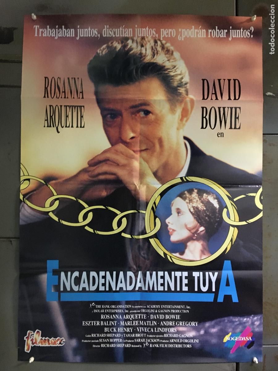 Cin&eacute;ma: AEX33 ENCADENADAMENTE TUYA DAVID BOWIE ROSANA ARQUETTE POSTER ORIGINAL 70X100 ESTRENO h1