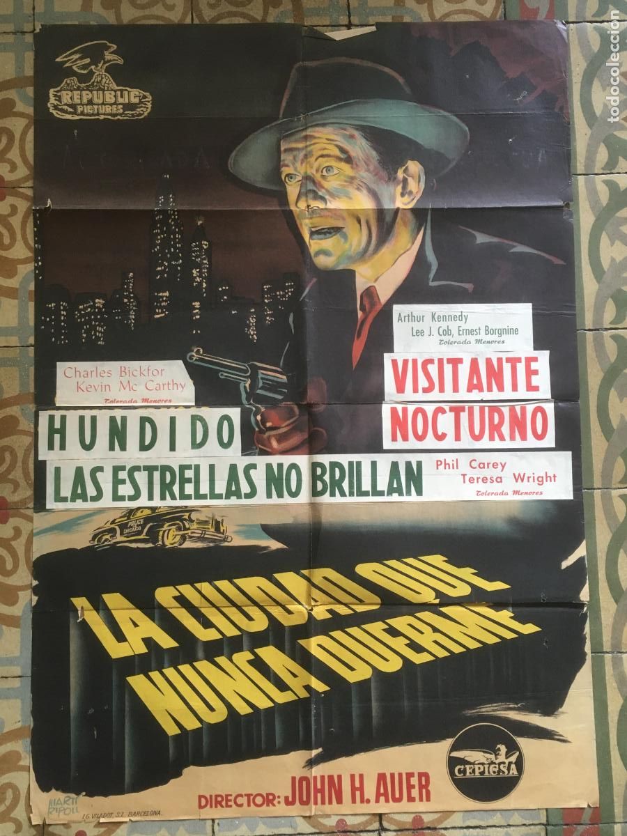 Cine: la ciudad que nunca duerme poster cartel original estreno