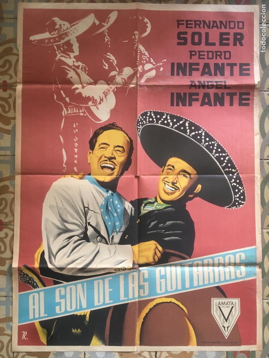 Cine: al son de las guitarras pedro infante poster cartel original estreno