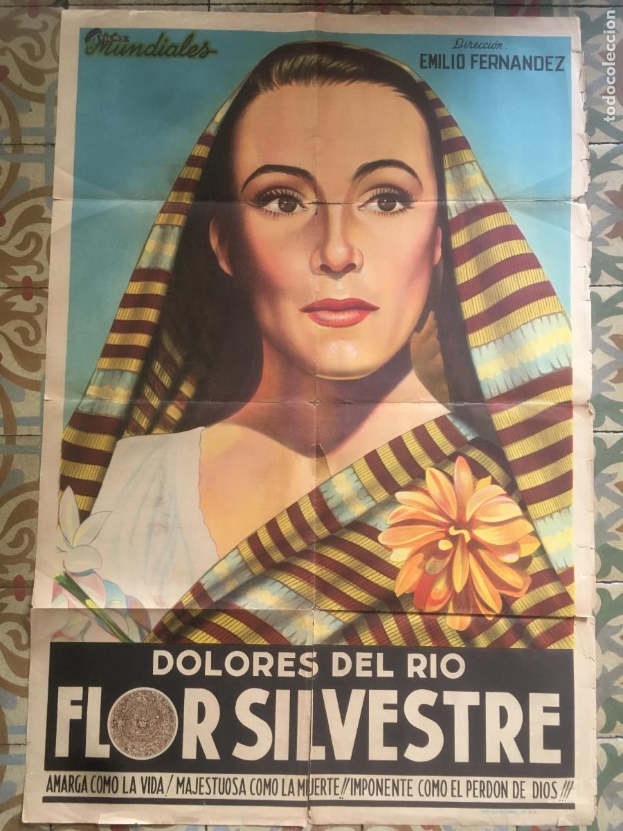 Cine: flor siilvestre dolores del rio poster cartel original estreno