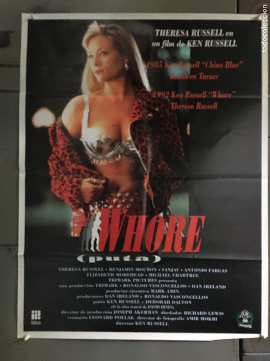 Cine: AEX37 PUTA whore THERESA RUSSELL POSTER ORIGINAL 70X100 ESTRENO h0