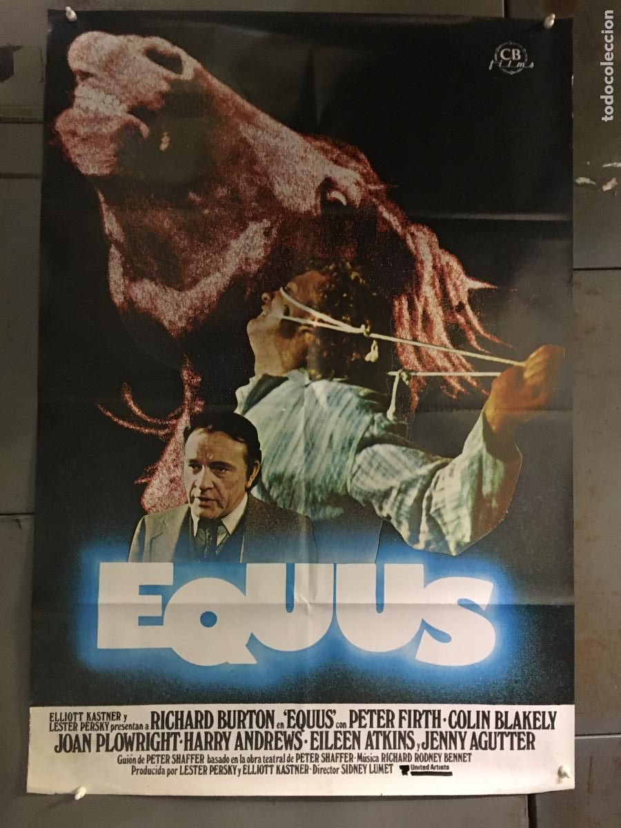 Kino: AEX36 EQUUS RICHARD BURTON SIDNEY LUMET POSTER ORIGINAL ESTRENO 70X100 h2