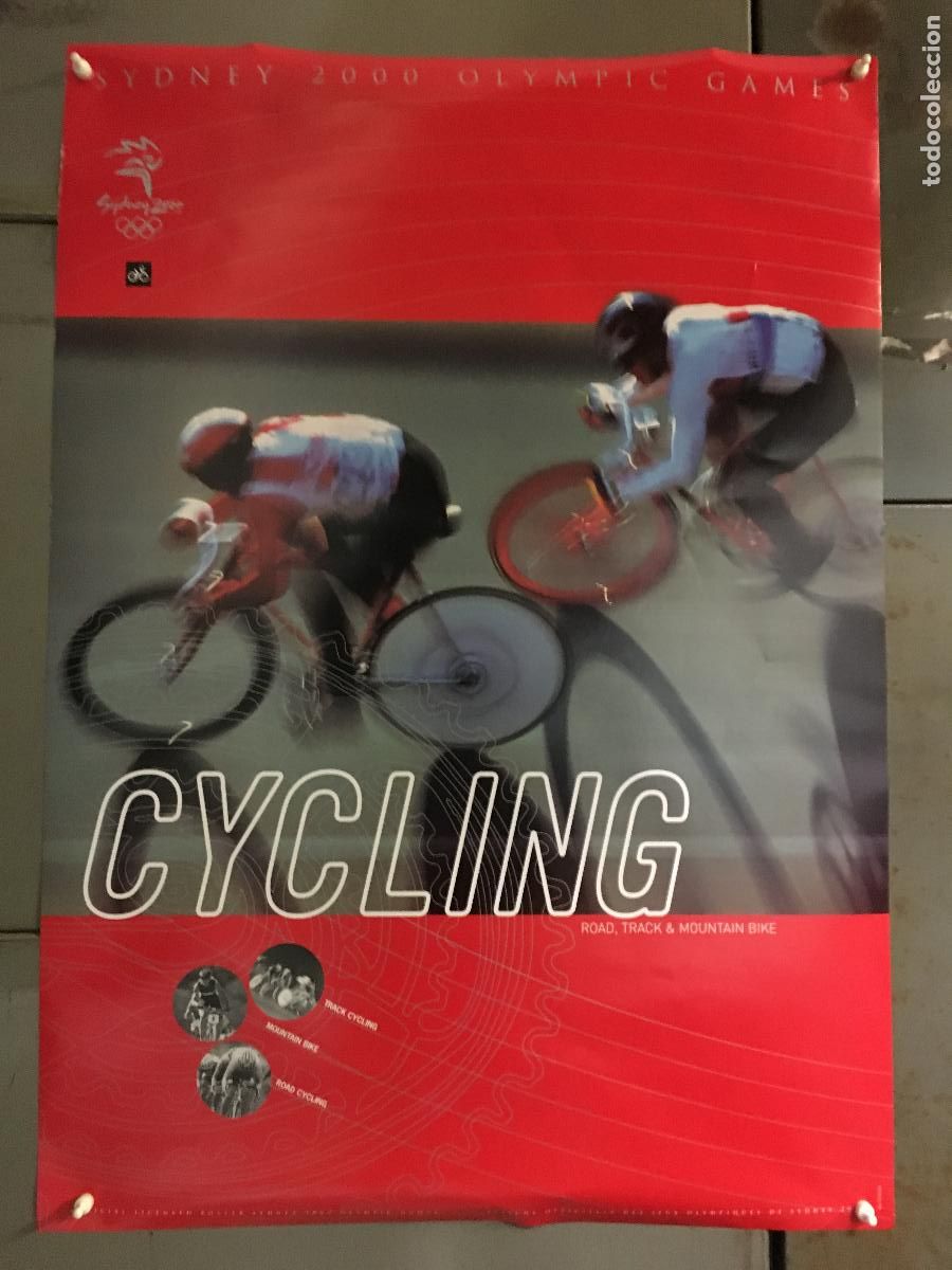 Cine: R0210 CICLISMO JUEGOS OLIMPICOS SYDNEY 2000 POSTER ORIGINAL 60x84