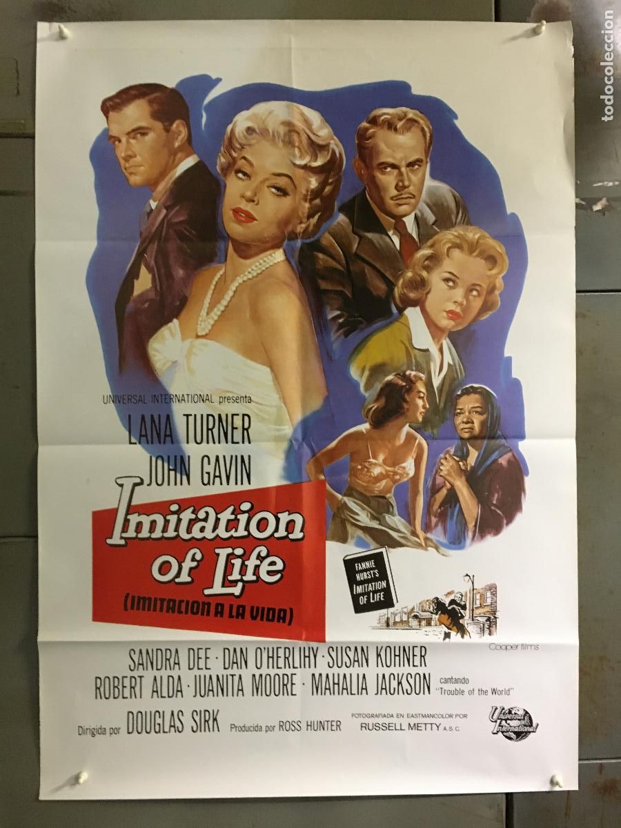 Cine: AEN85 IMITACION A LA VIDA LANA TURNER SANDRA DEE DOUGLAS SIRK POSTER ORIGINAL 70X100 h4