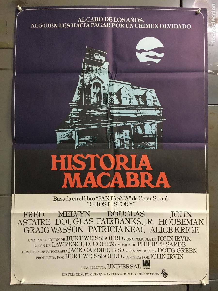 Cine: AEQ90 HISTORIA MACABRA FRED ASTAIRE DOUGLAS FAIRBANKS POSTER ORIGINAL ESTRENO 70X100 h3