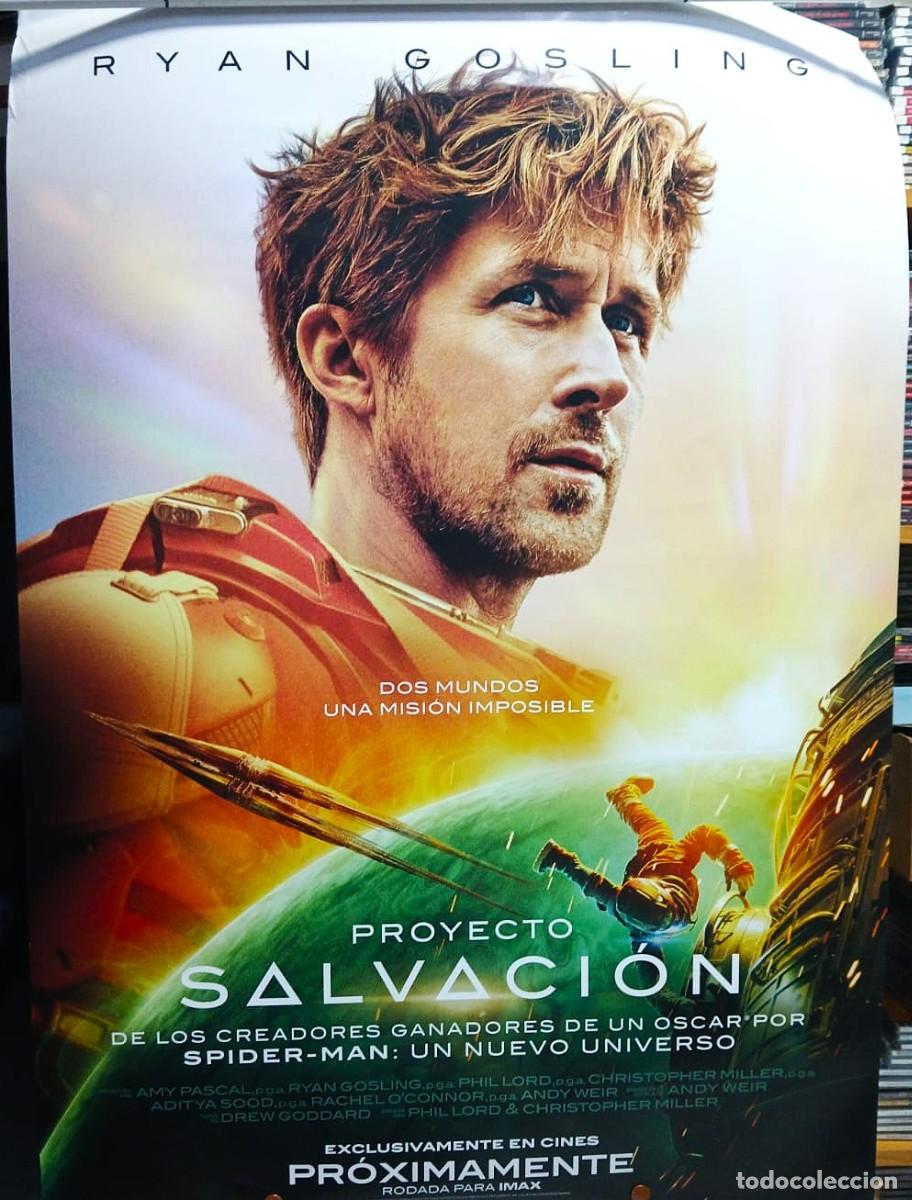 Cine: Proyecto Salvaci&oacute;n. P&oacute;ster original 100X70 cm aprox