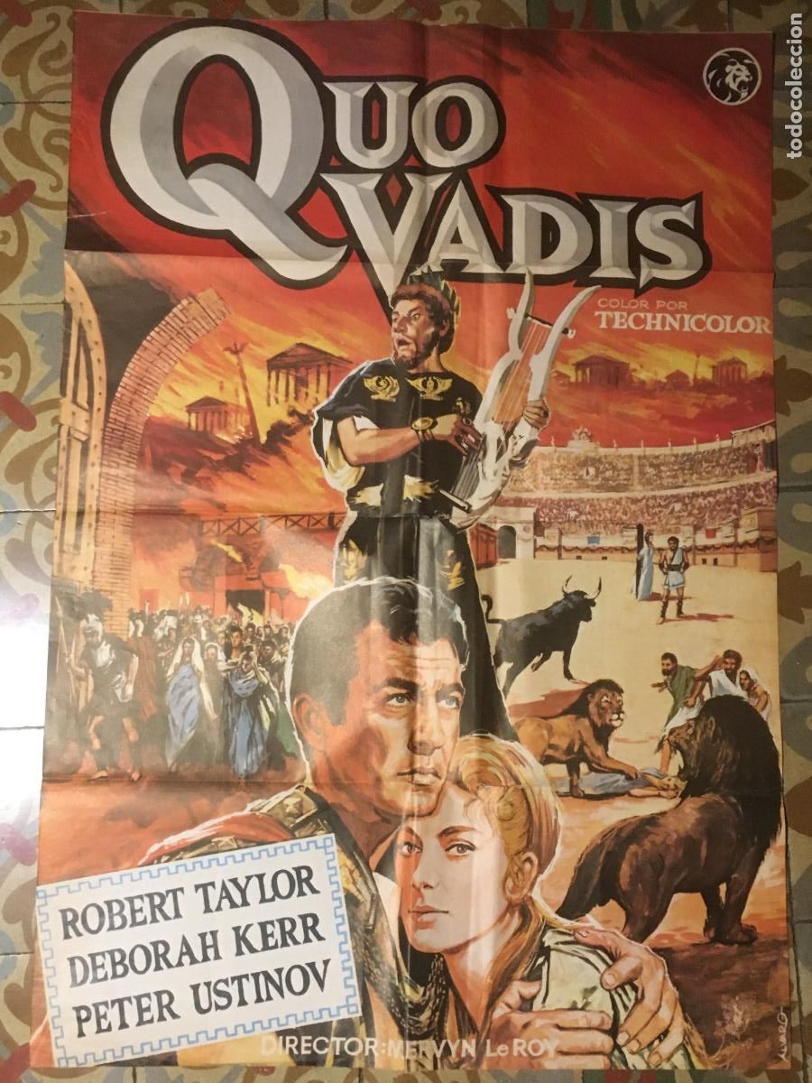 Cine: quo vadis peplum poster cartel original reposicion