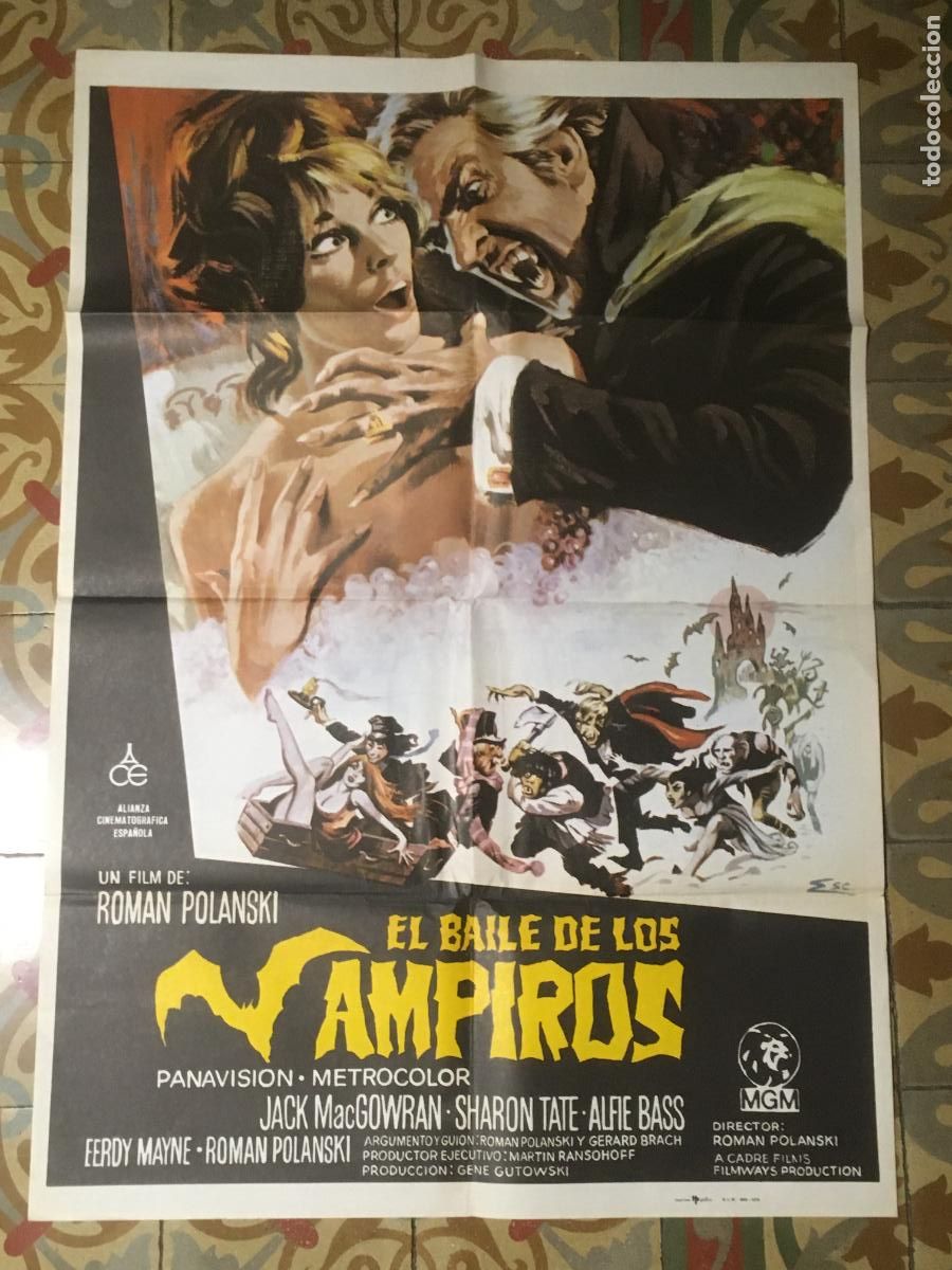 Cine: el baile de los vampiros roman polanski sharon tate poster cartel original reposicion 1979