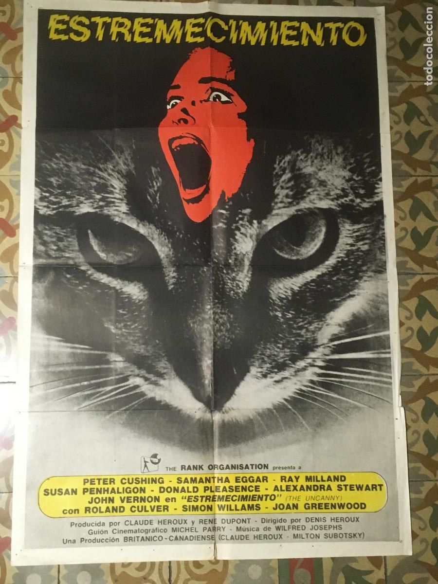 Cine: estremecimiento lo oculto the unknown peter cushing poster cartel original