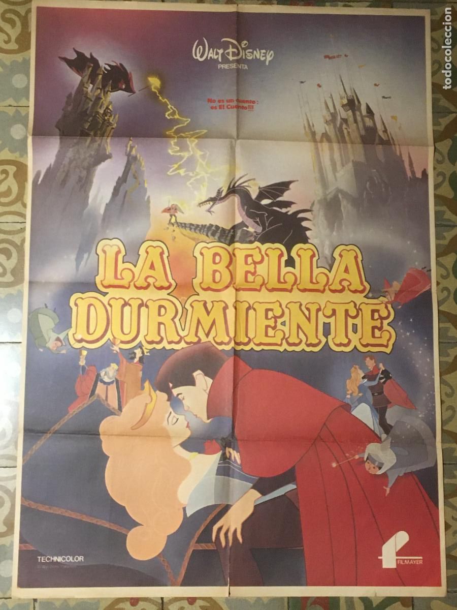 Cine: la bella durmiente sleeping beauty disney poster cartel original reposicion