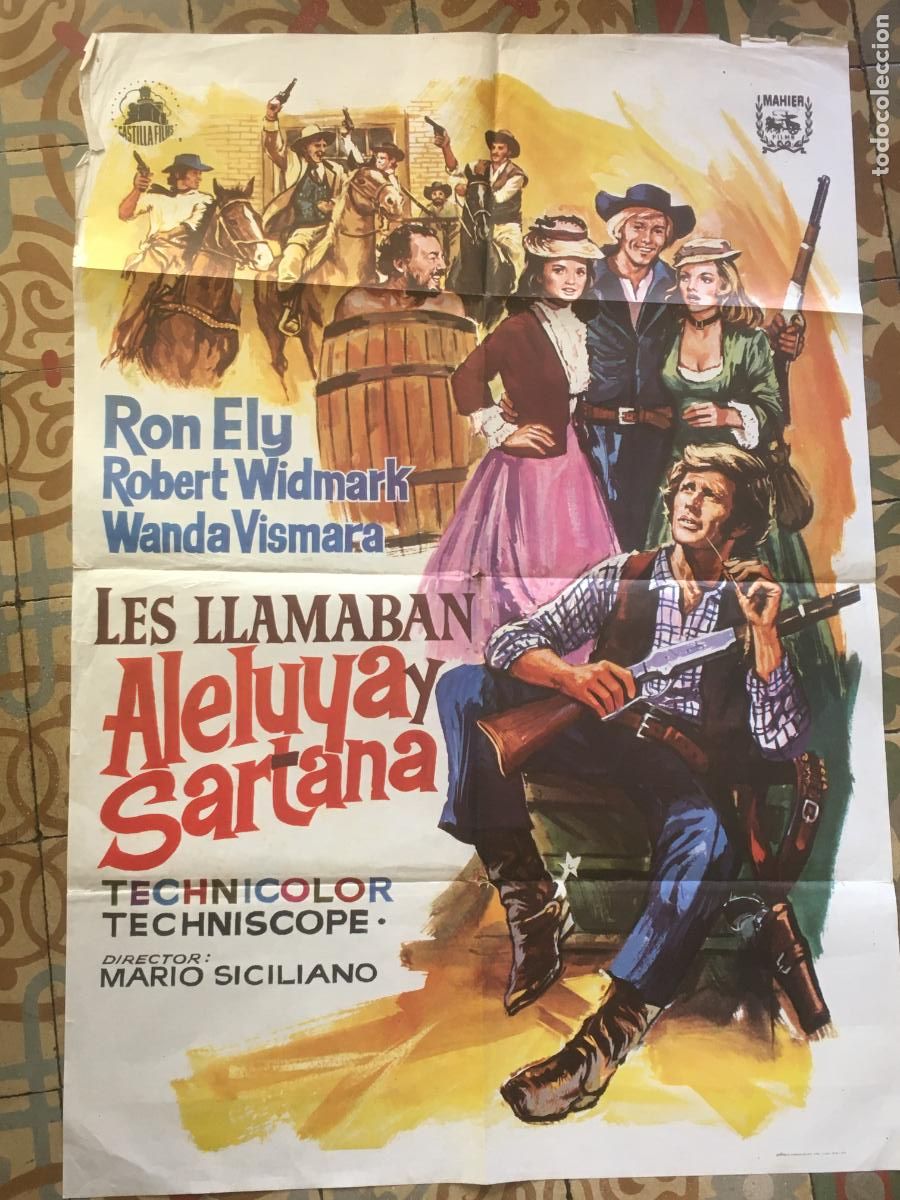 Kino: les llamaban aleluya y sartana poster cartel original estreno