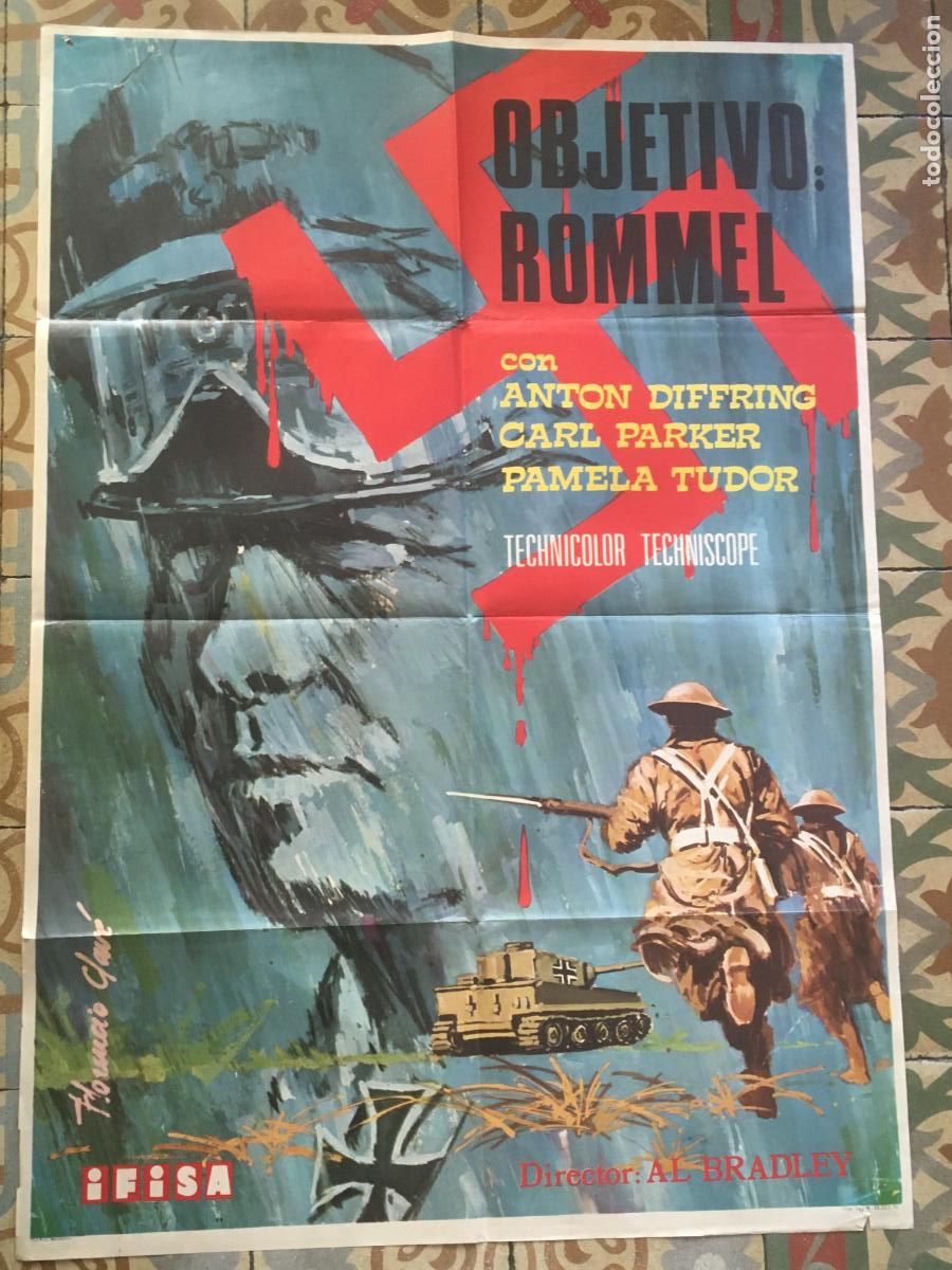 Kino: objetivo rommel poster cartel original estreno