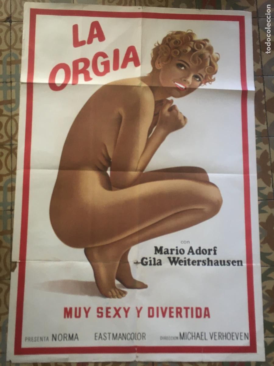 Cine: la orgia mario adorf poster cartel original estreno